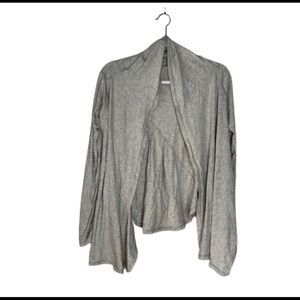 Ivivva Gray Draped Neck Open Front Top